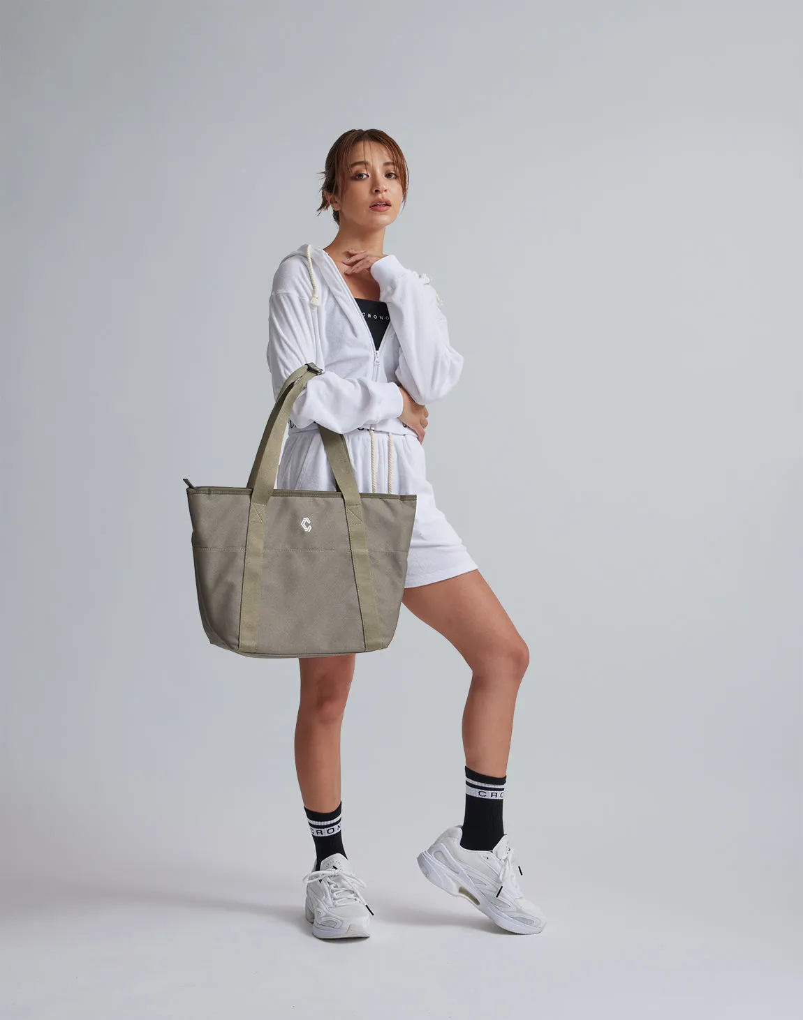 CRONOS WOMEN MULTI TOTE BAG【KHAKI】