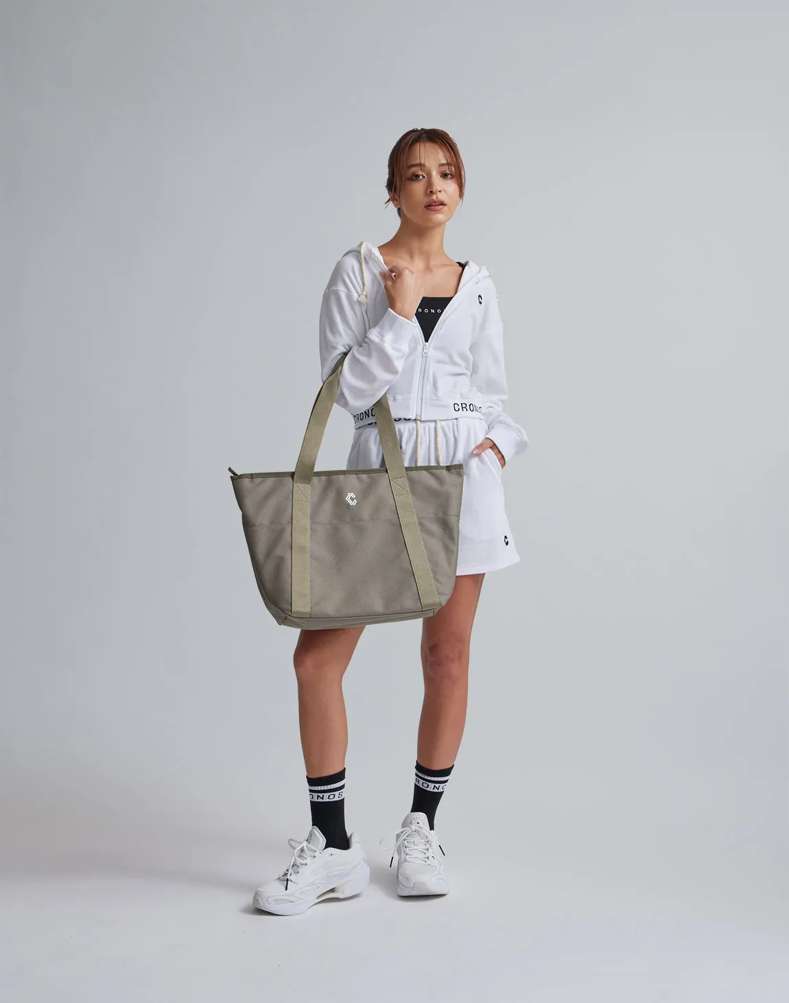 CRONOS WOMEN MULTI TOTE BAG【KHAKI】