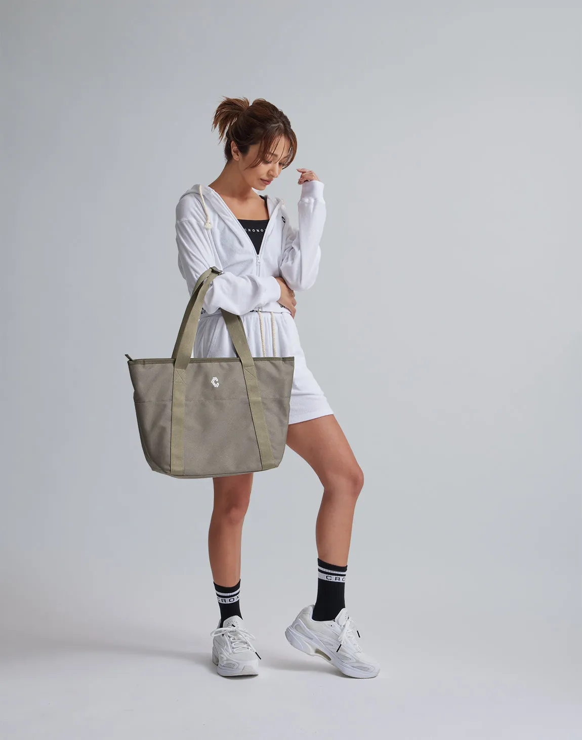 CRONOS WOMEN MULTI TOTE BAG【KHAKI】