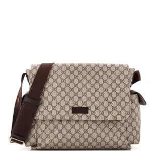 Diaper Bag GG Coated Canvas