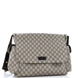 Diaper Bag GG Coated Canvas
