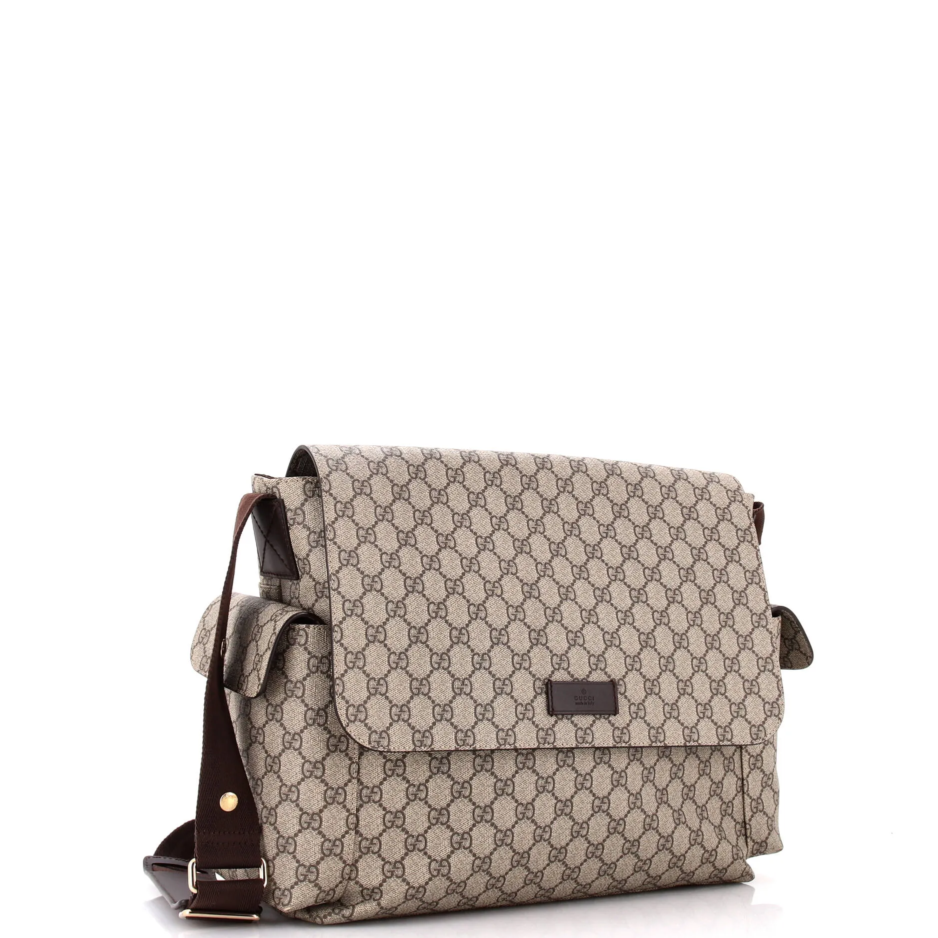 Diaper Bag GG Coated Canvas