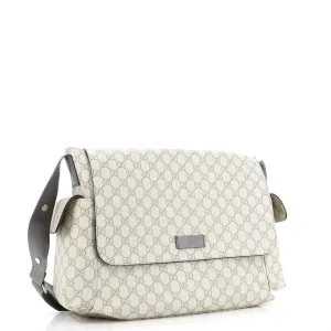 Diaper Bag GG Coated Canvas