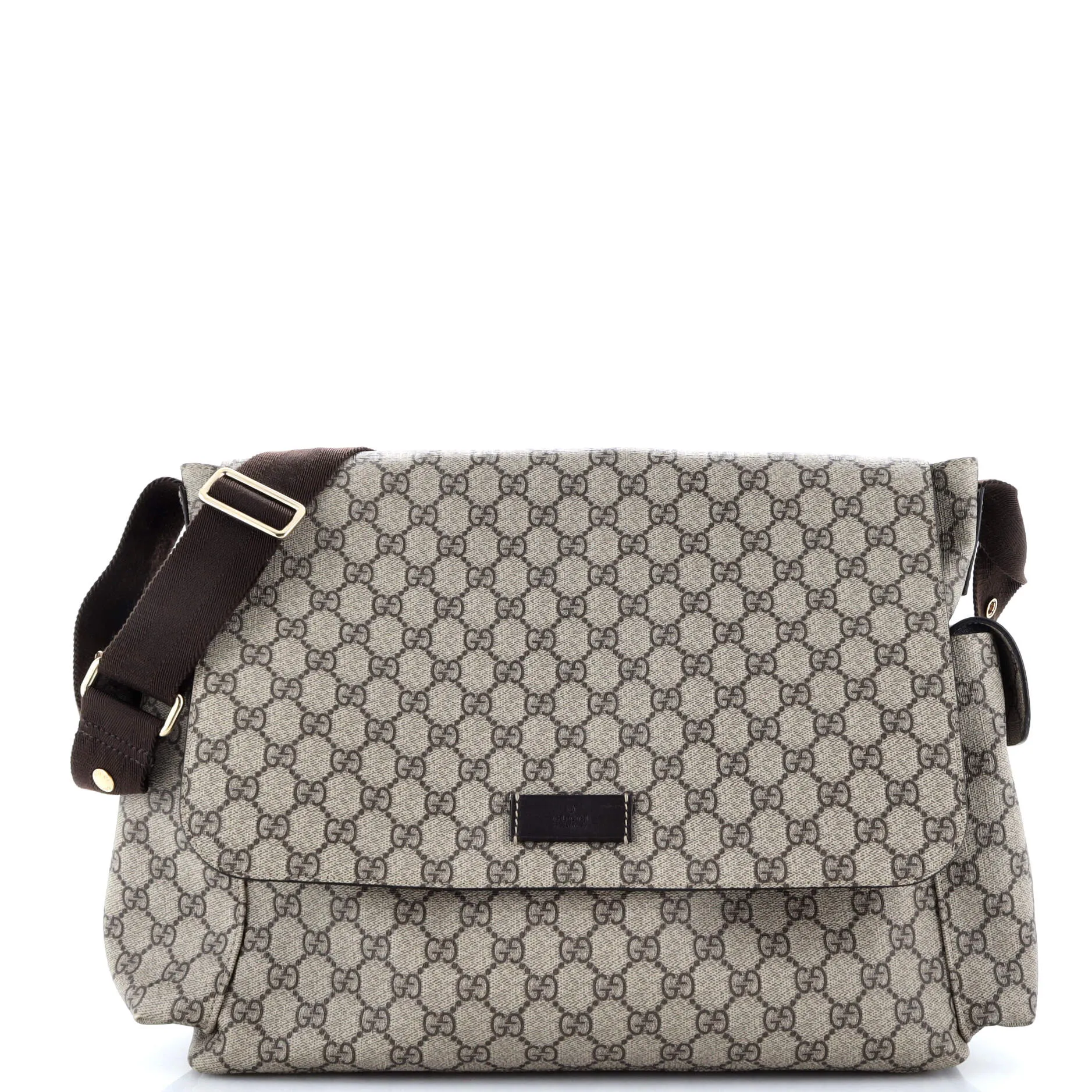 Diaper Bag GG Coated Canvas