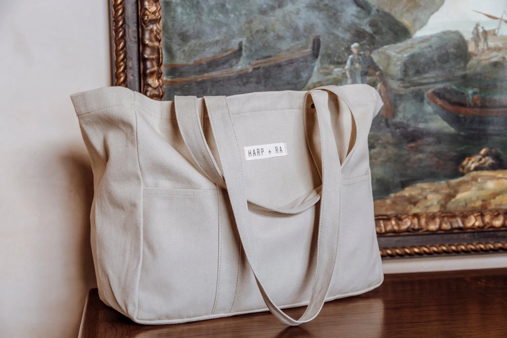 Dusty Beige Large Tote