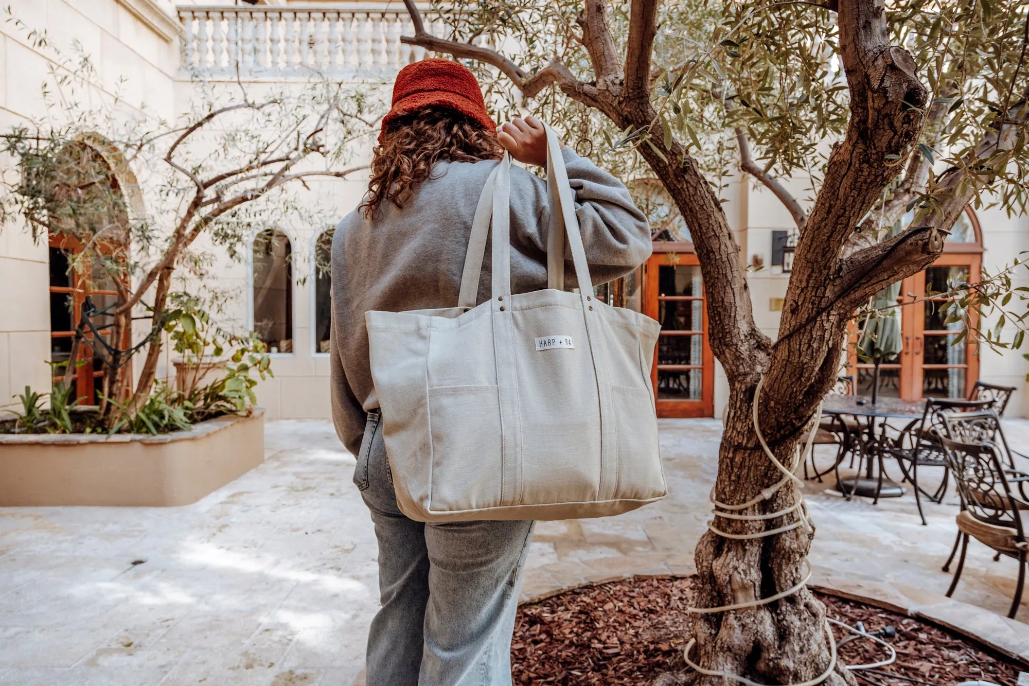 Dusty Beige Large Tote