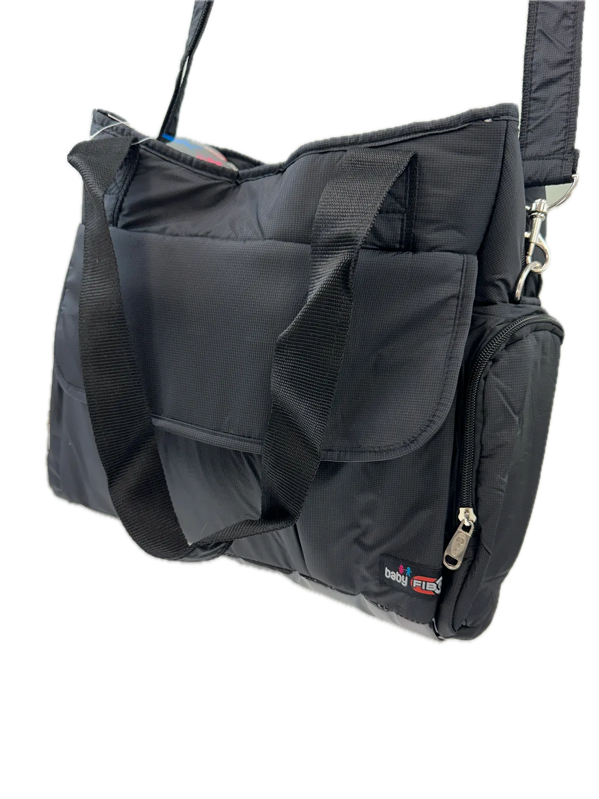 FIB Baby Nappy Bag Diaper Maternity Milk Mummy Changing Travel Tote - Black