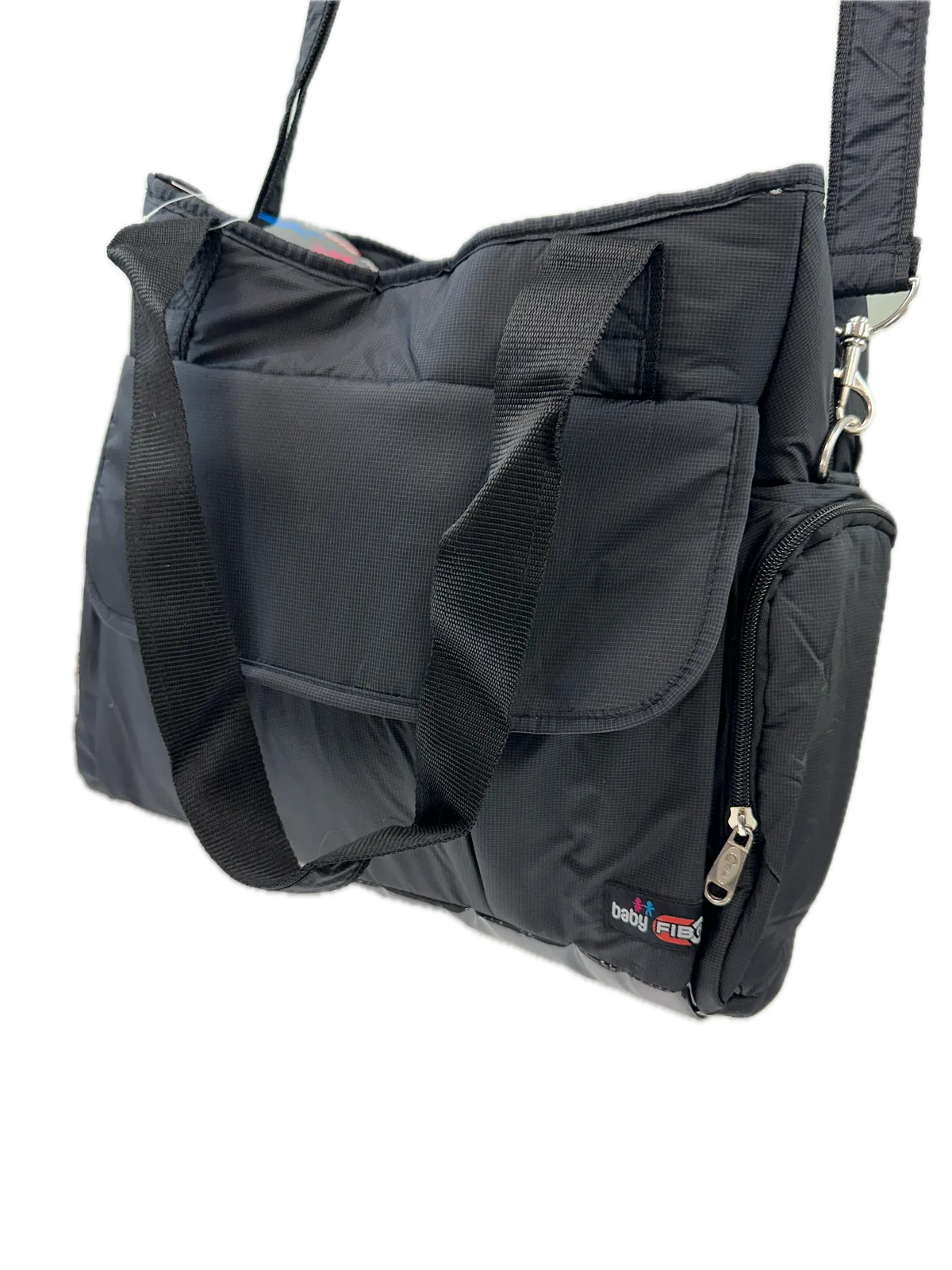 FIB Baby Nappy Bag Diaper Maternity Milk Mummy Changing Travel Tote - Black