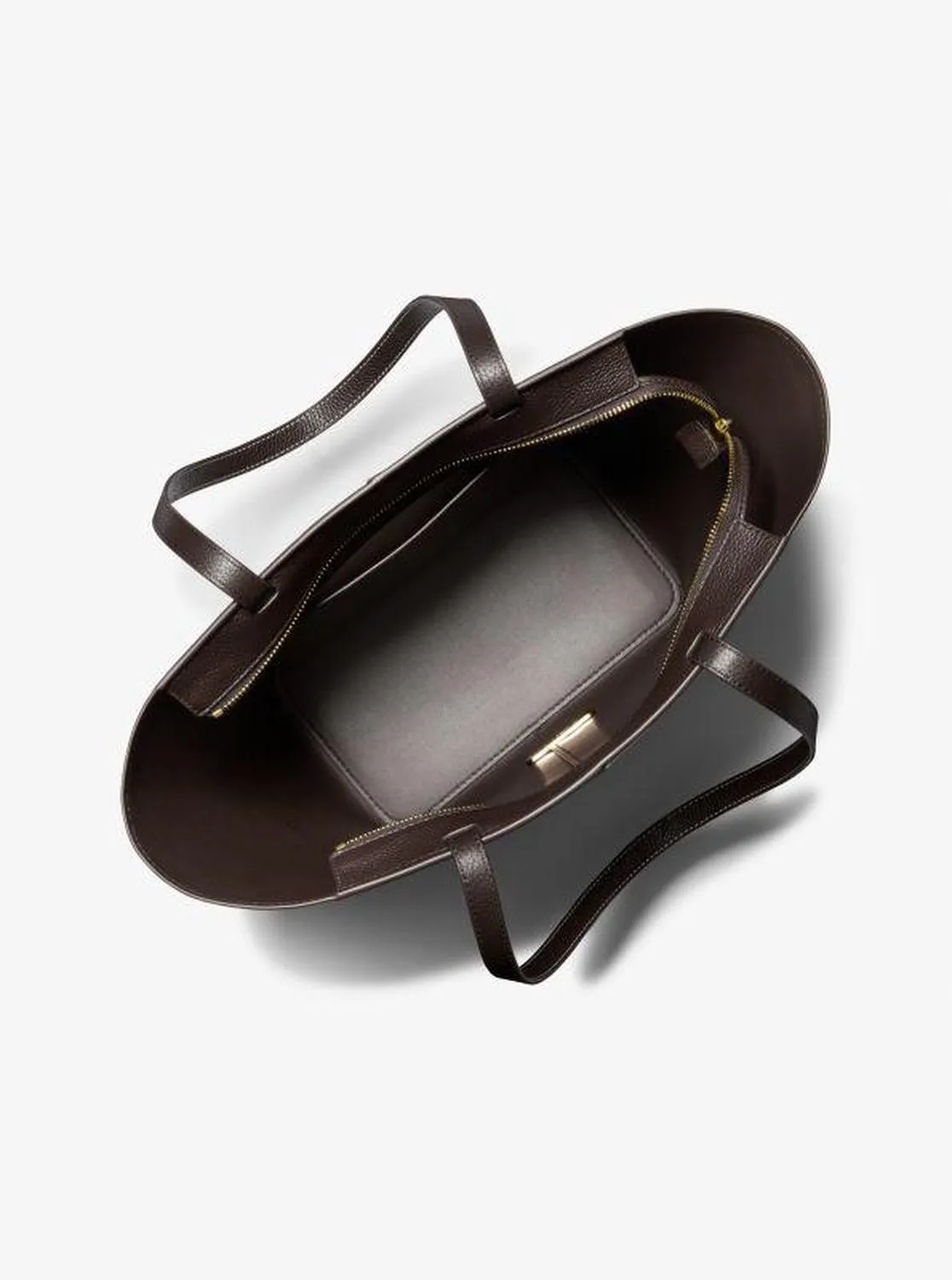 Flora Large Signature Logo and Leather Tote Bag