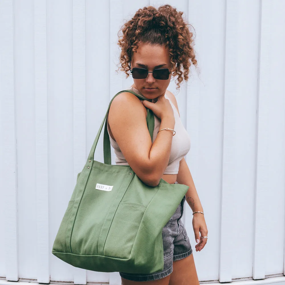 Forest Green Large Tote