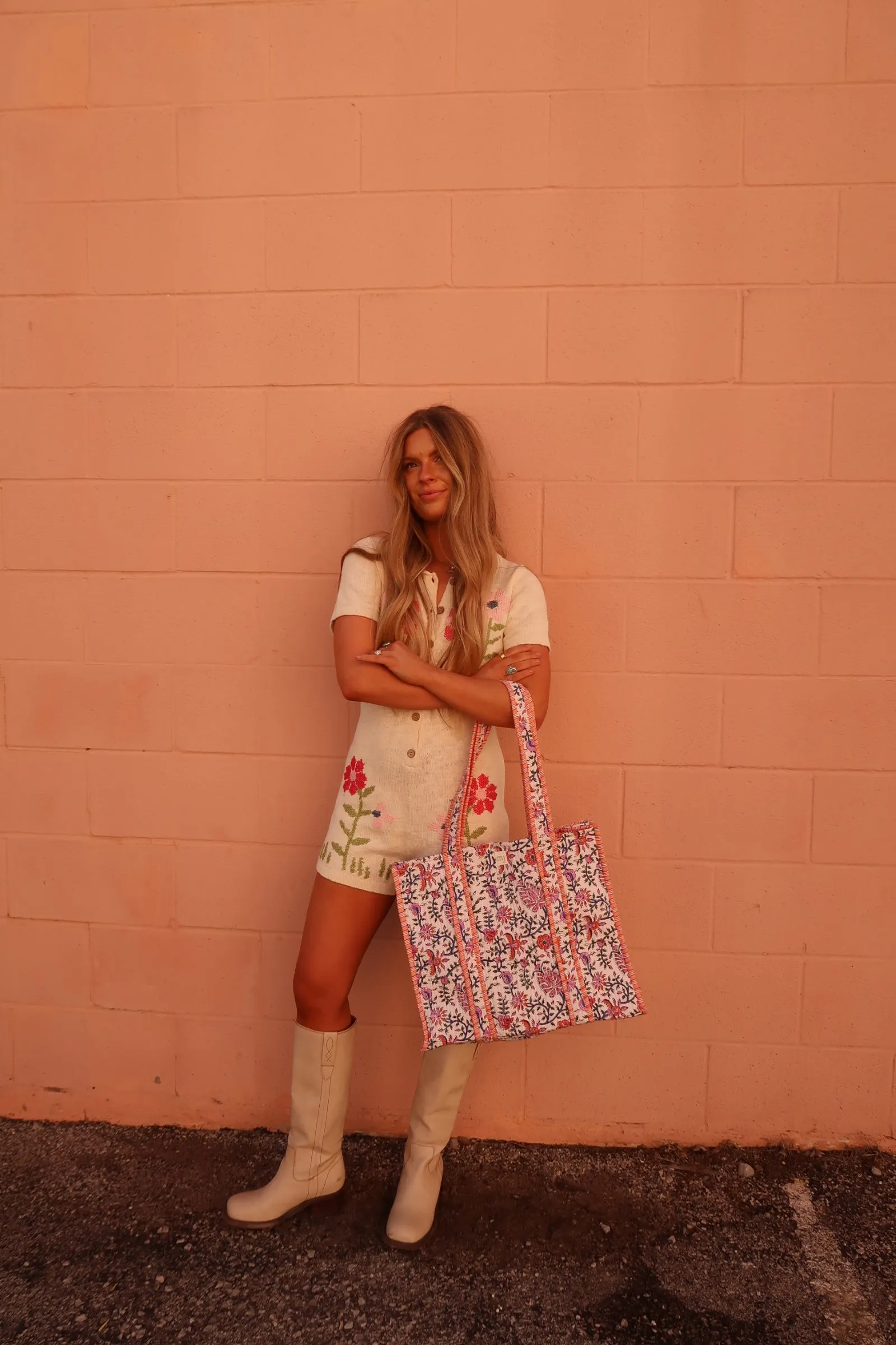 Frankie Quilted Tote Bag