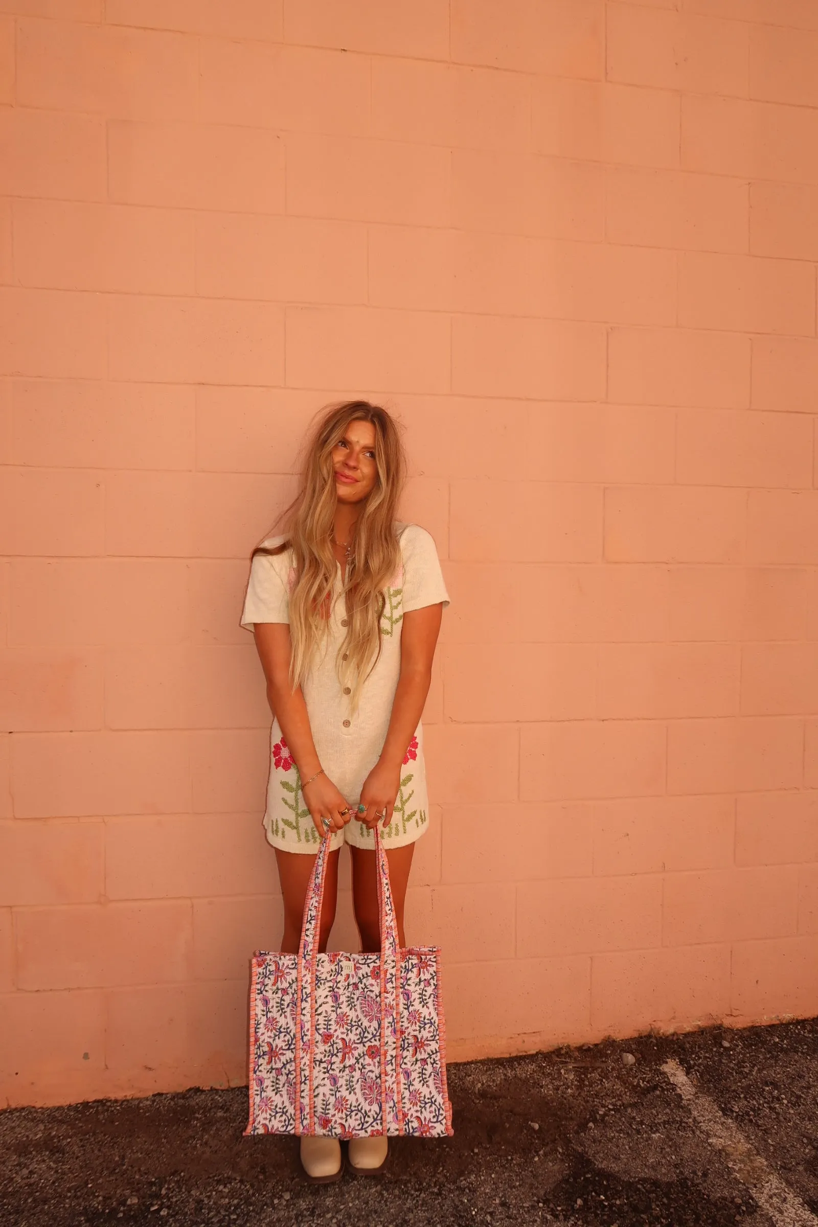 Frankie Quilted Tote Bag