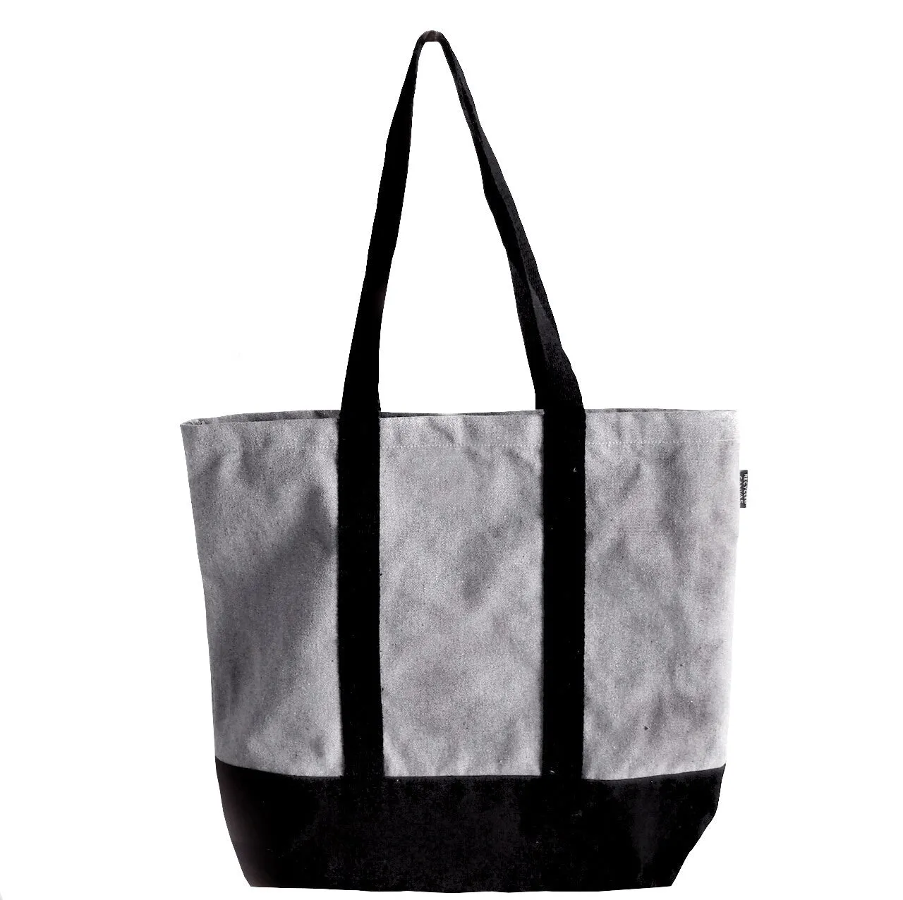 Gusset Grey Recycled Canvas Tote - 18 Inch Wide  x 15 inch High x 5¾ inch gusset