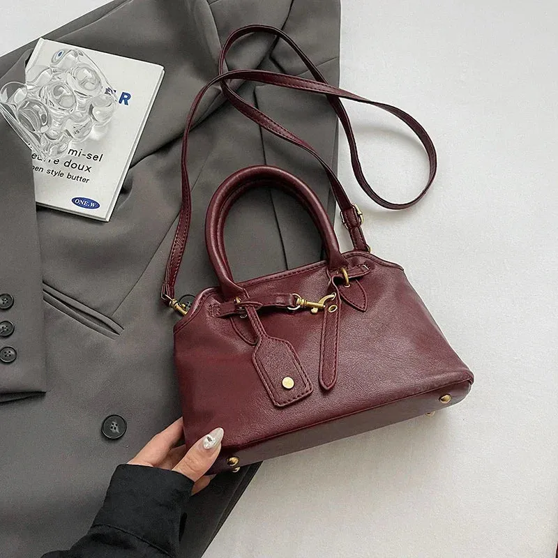 Hasp Cell Phone Pocket Shoulder Bags