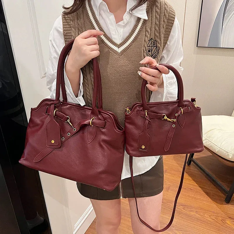 Hasp Cell Phone Pocket Shoulder Bags