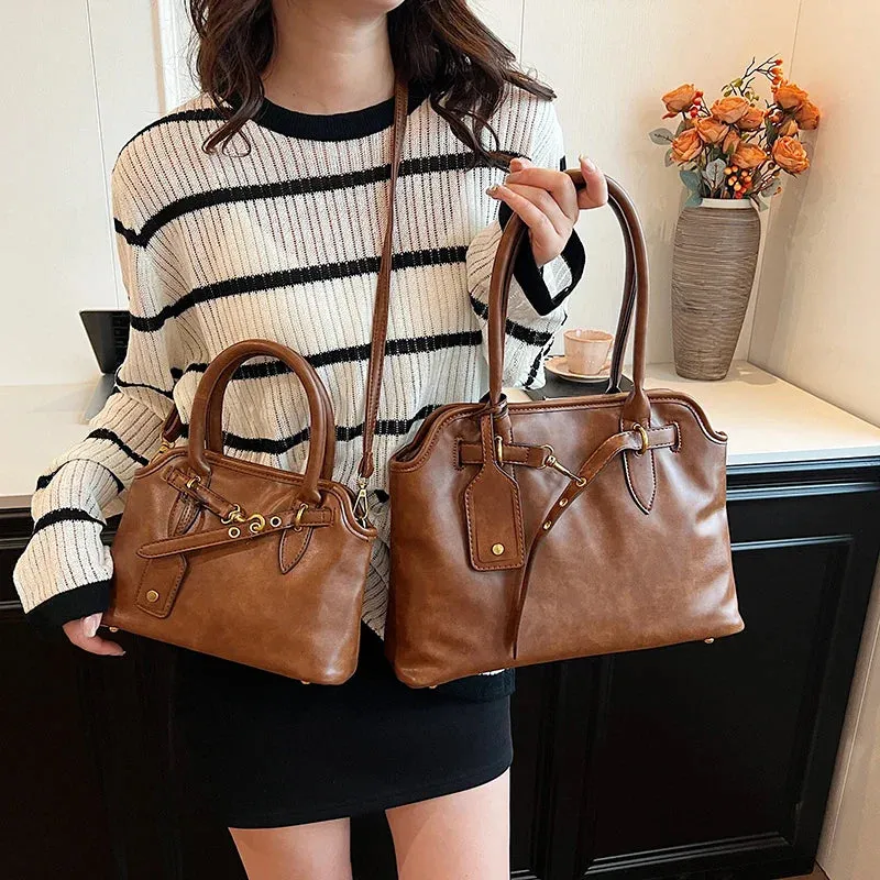 Hasp Cell Phone Pocket Shoulder Bags