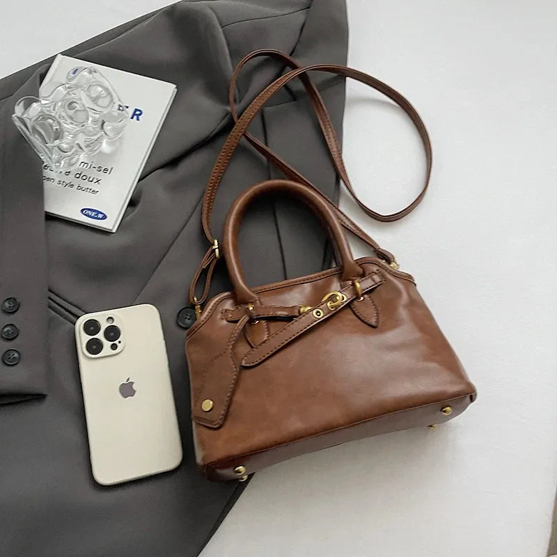 Hasp Cell Phone Pocket Shoulder Bags