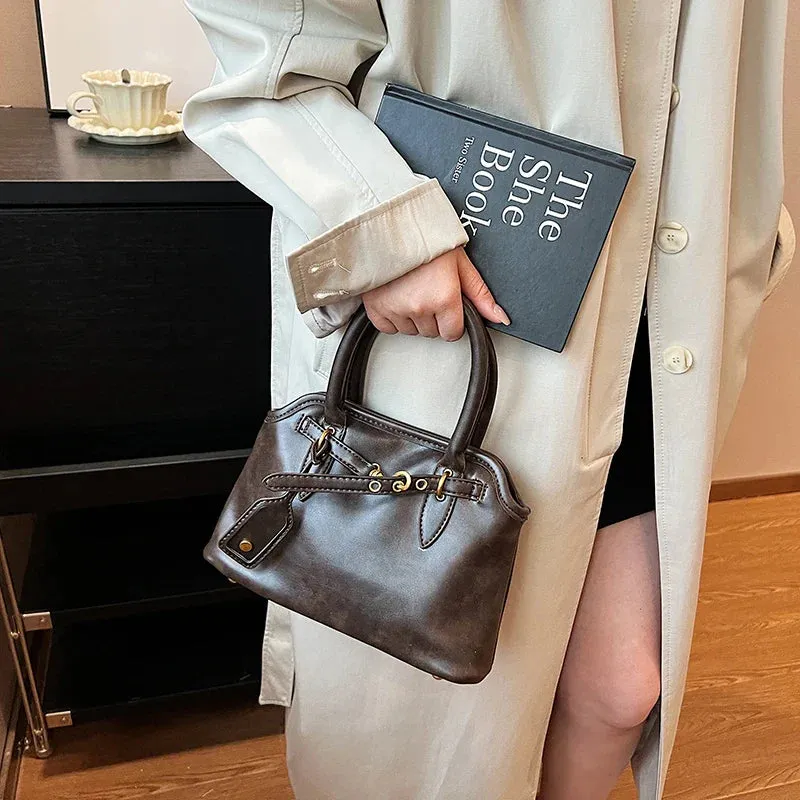 Hasp Cell Phone Pocket Shoulder Bags