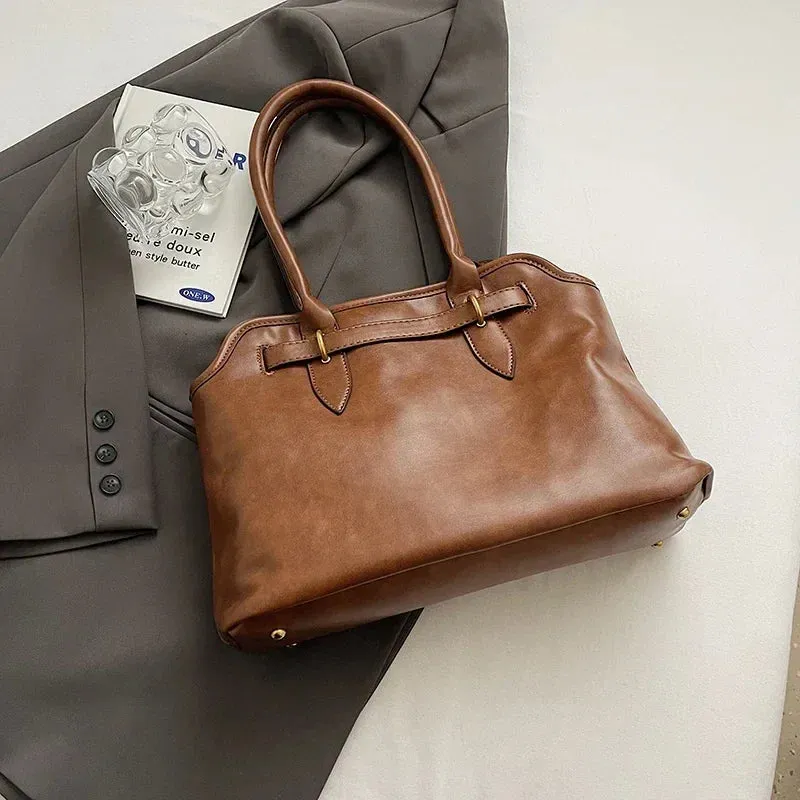 Hasp Cell Phone Pocket Shoulder Bags