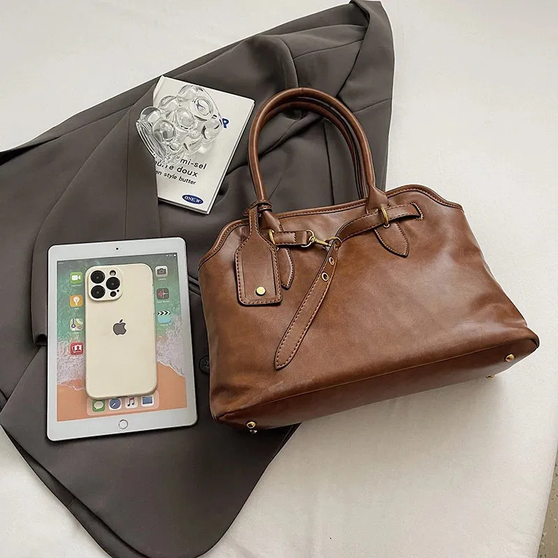 Hasp Cell Phone Pocket Shoulder Bags