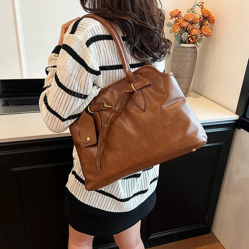 Hasp Cell Phone Pocket Shoulder Bags
