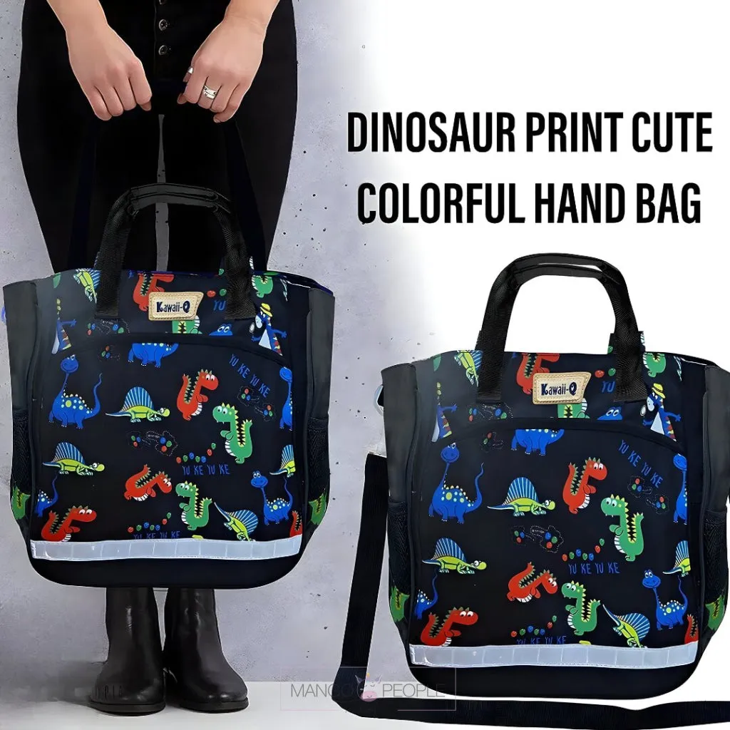I AM TOOTHY-SAURUS (DINOSAUR PRINT ) TOTE BAG