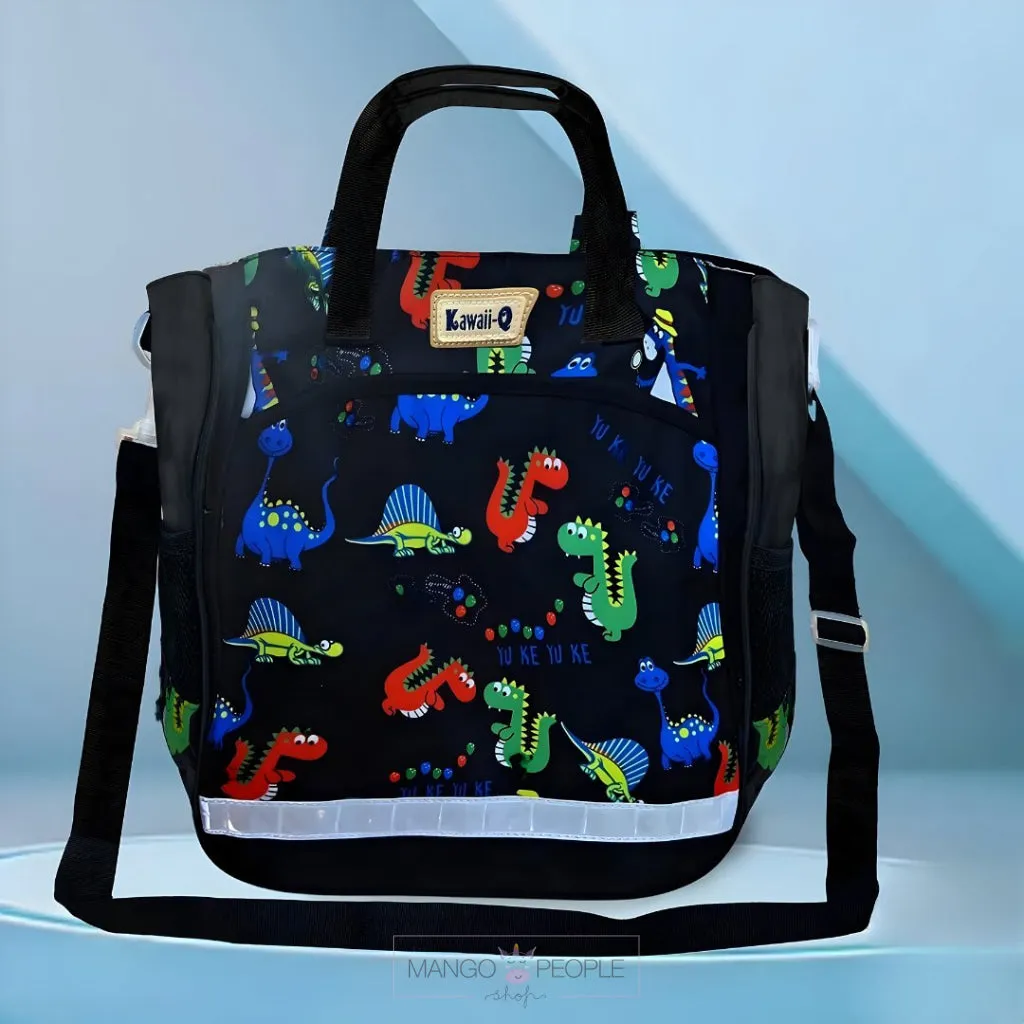 I AM TOOTHY-SAURUS (DINOSAUR PRINT ) TOTE BAG