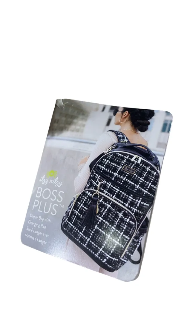 Itzy Ritzy Boss Plus Backpack Diaper Bag, Milk & Honey