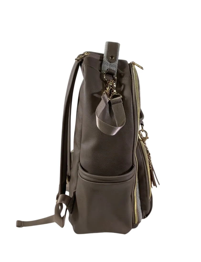 Itzy Ritzy Boss Plus Backpack Diaper Bag, Vanilla Latte