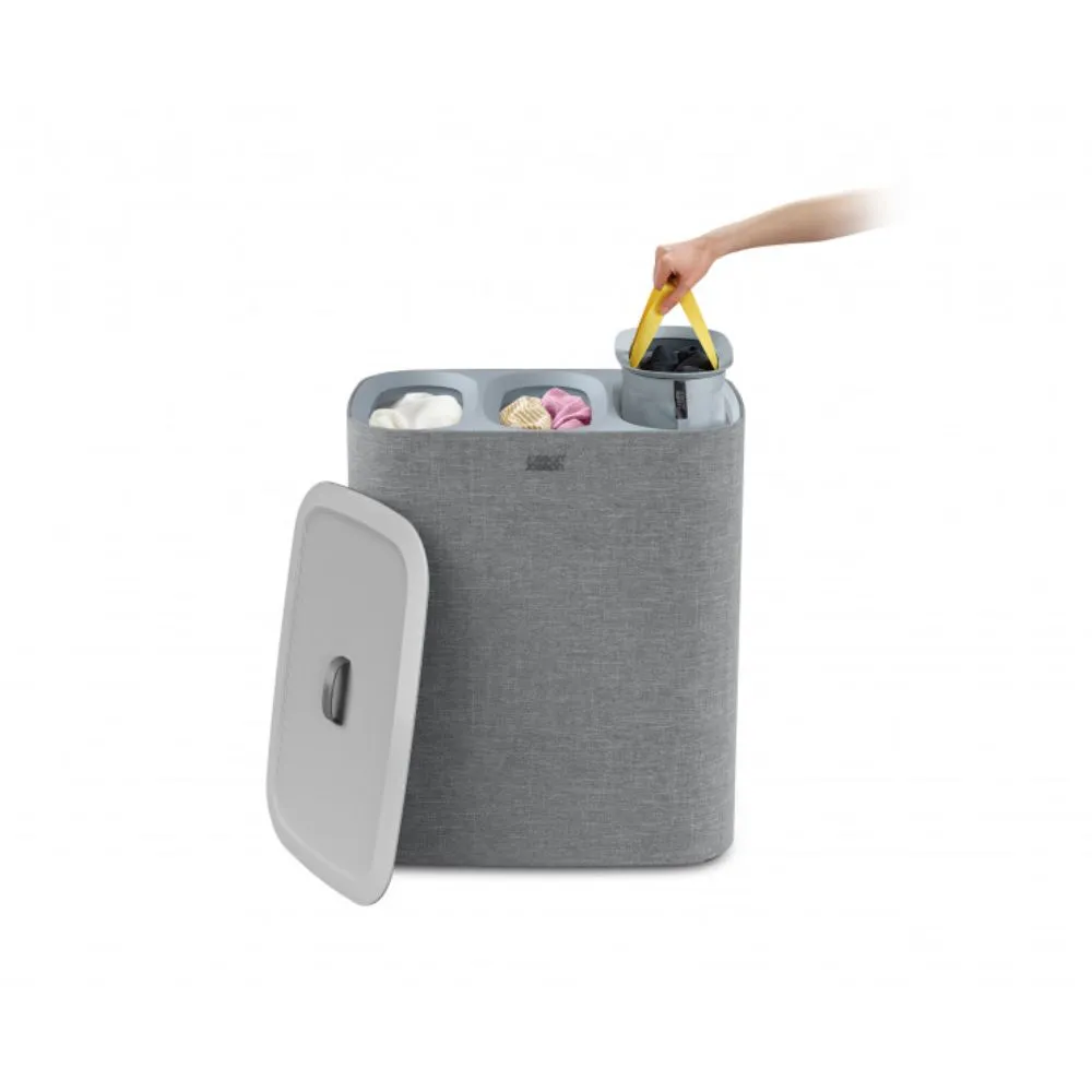 Joseph Joseph Tota Trio 90L Laundry Separation Basket (Grey)
