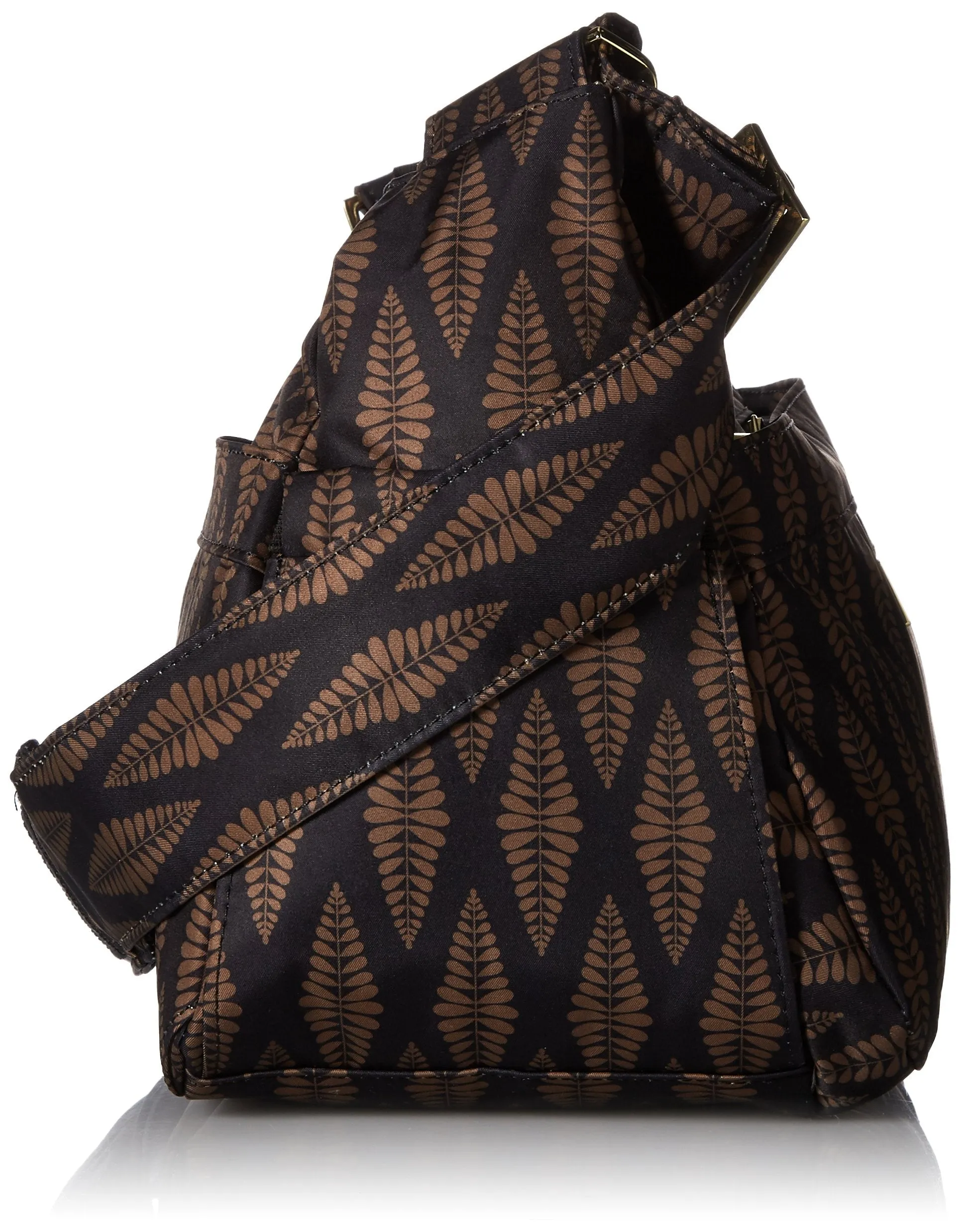 Ju-Ju-Be Hobo Be Messenger Diaper Bag with Insulated Bottle Pockets and 4 Zippered Pockets U1
