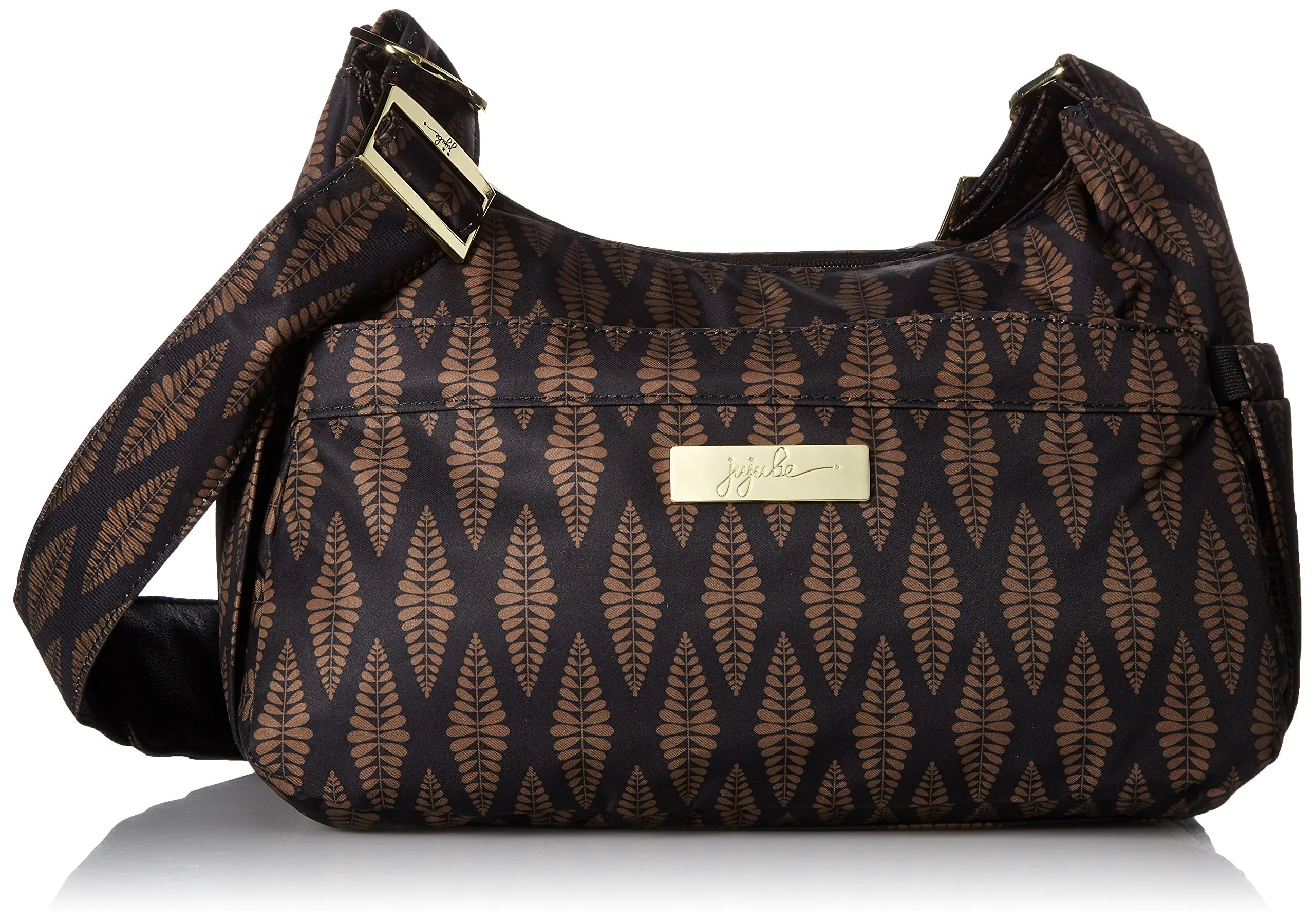 Ju-Ju-Be Hobo Be Messenger Diaper Bag with Insulated Bottle Pockets and 4 Zippered Pockets U1
