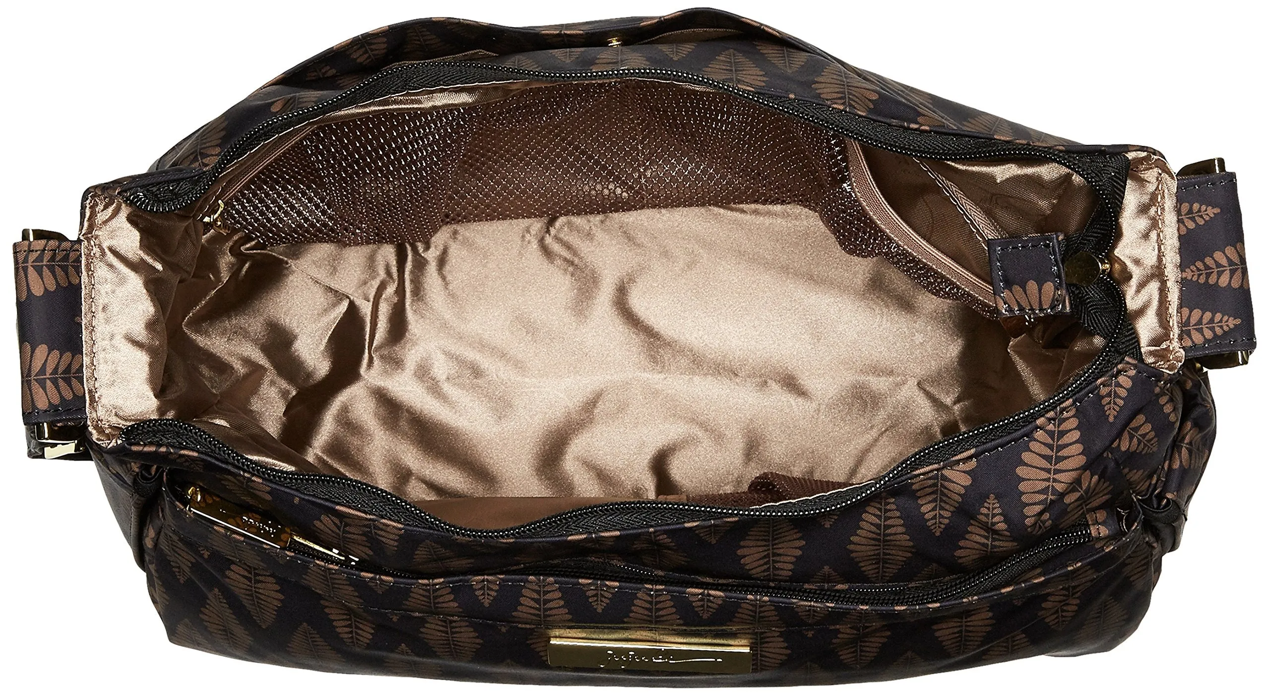 Ju-Ju-Be Hobo Be Messenger Diaper Bag with Insulated Bottle Pockets and 4 Zippered Pockets U1