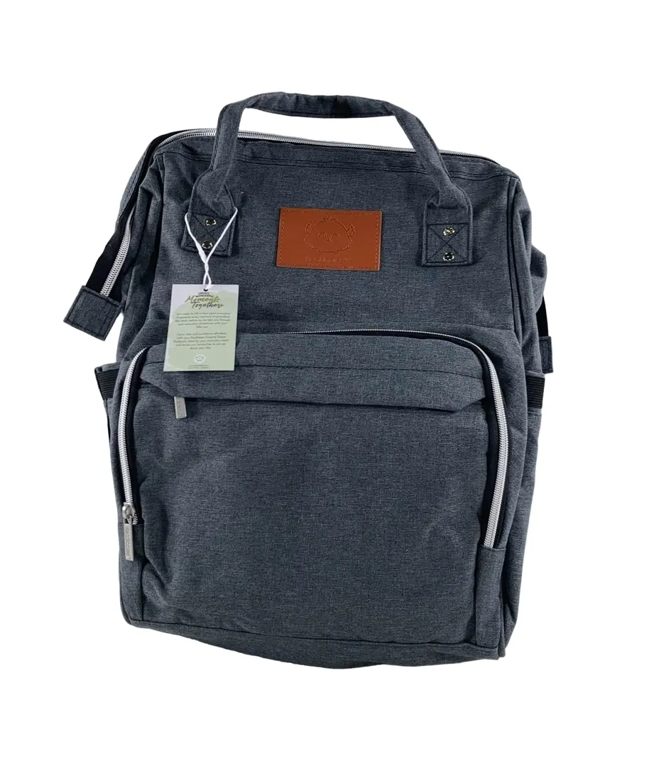 KeaBabies Original Diaper Backpack, Mystic Grey