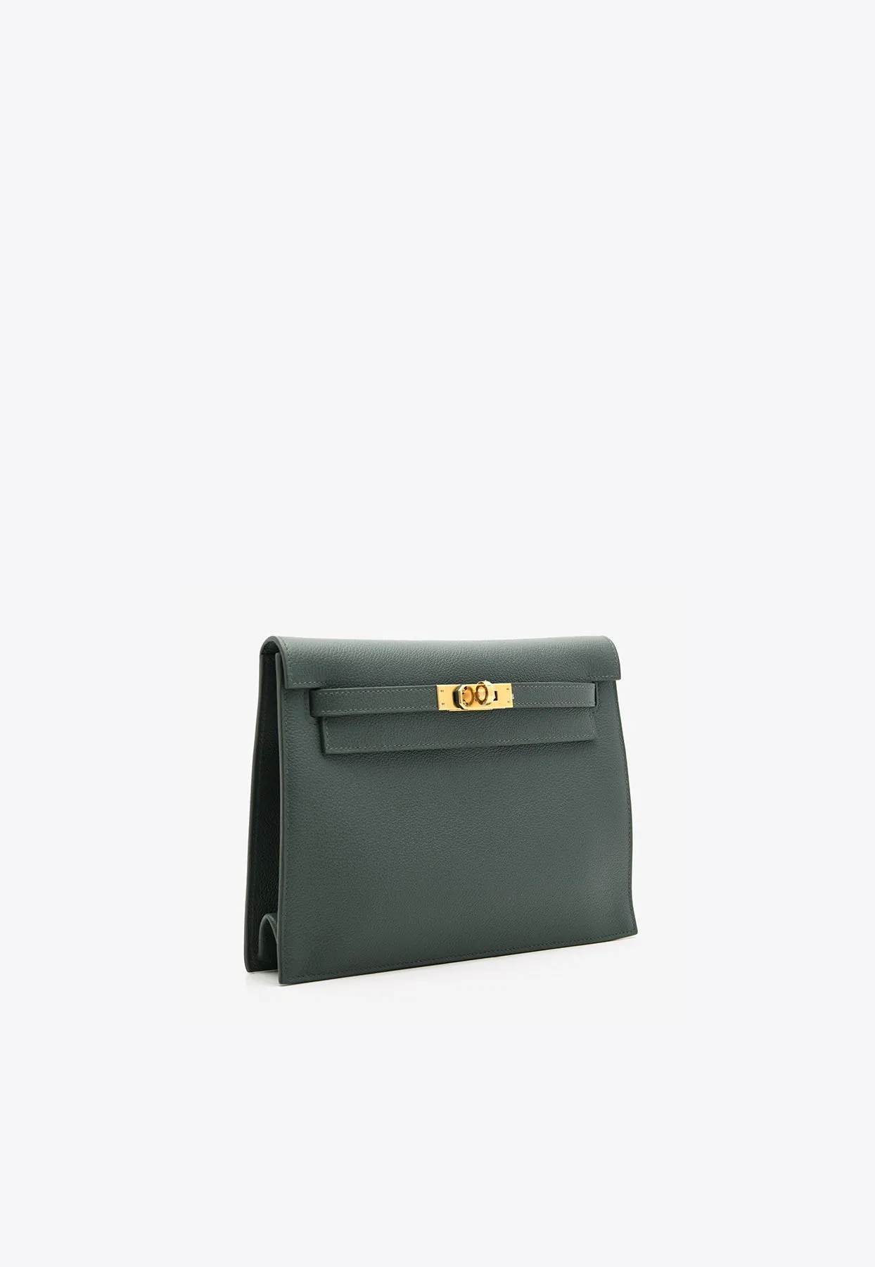 Kelly Danse in Vert Mangrove Evercolor with Gold Hardware