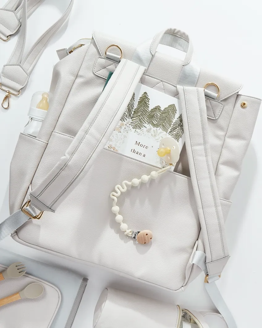 Kenz Diaper Bag - Stone