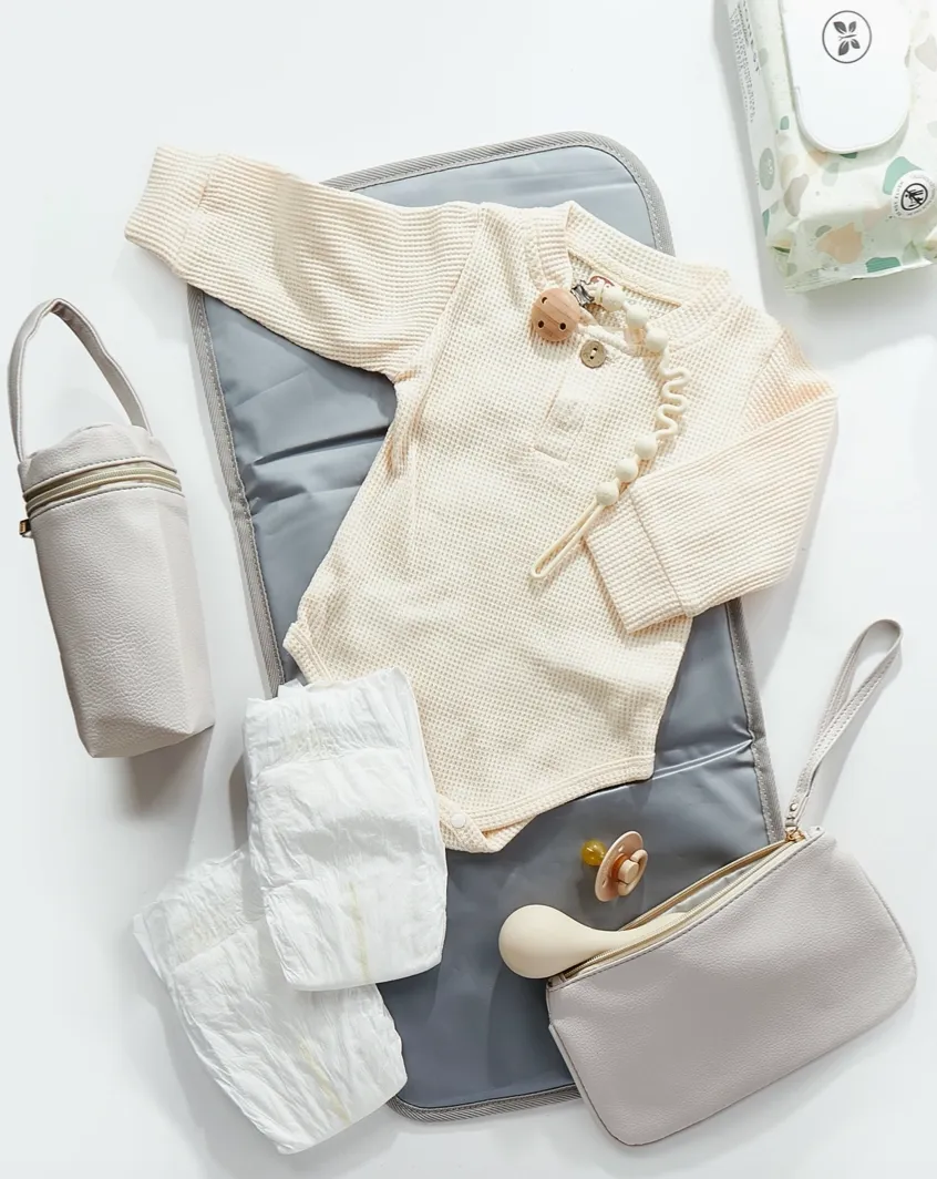 Kenz Diaper Bag - Stone