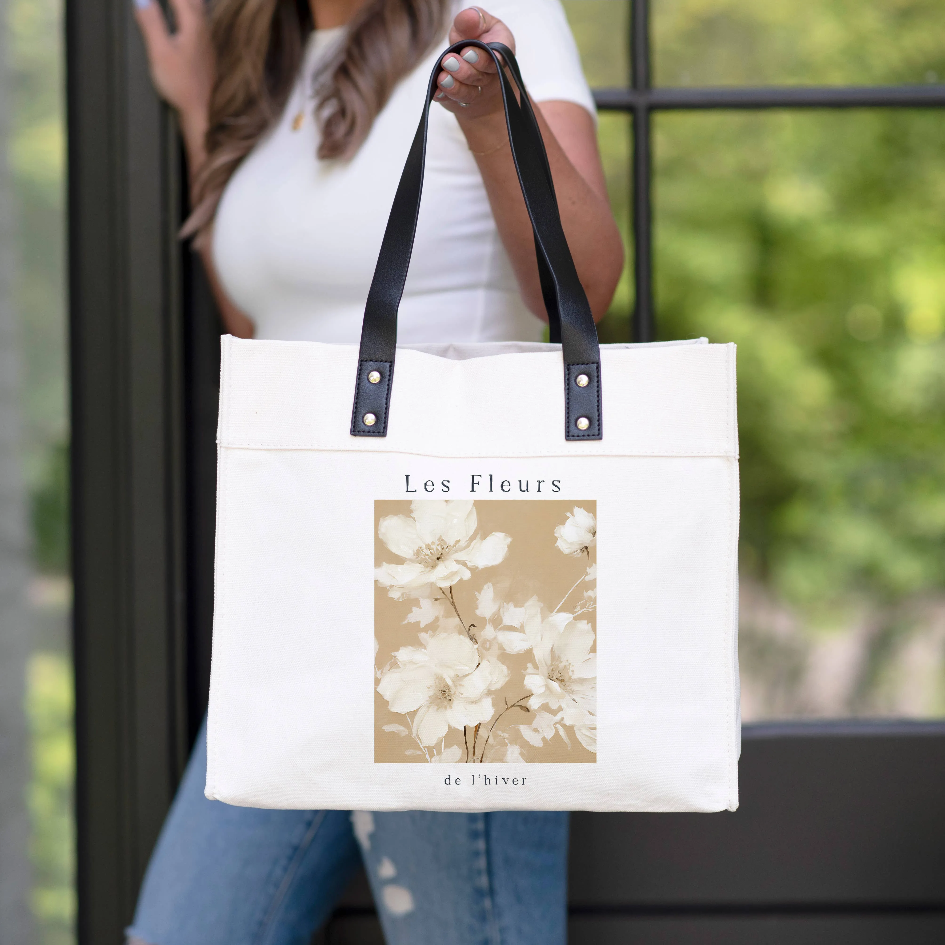 Les Fleurs de l'hiver Market Tote