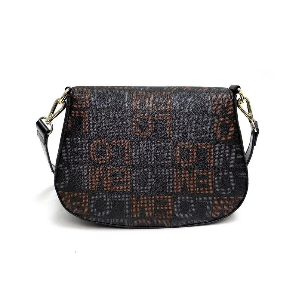 LOEM brown crossbody shoulder wallet Bag set messenger handbag signature flap