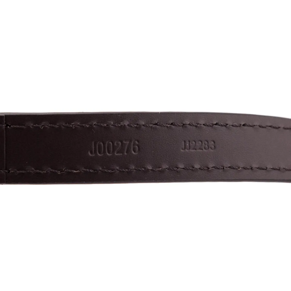 Louis Vuitton Ebene Calfskin Adjustable 16mm Shoulder Strap Bandouliere