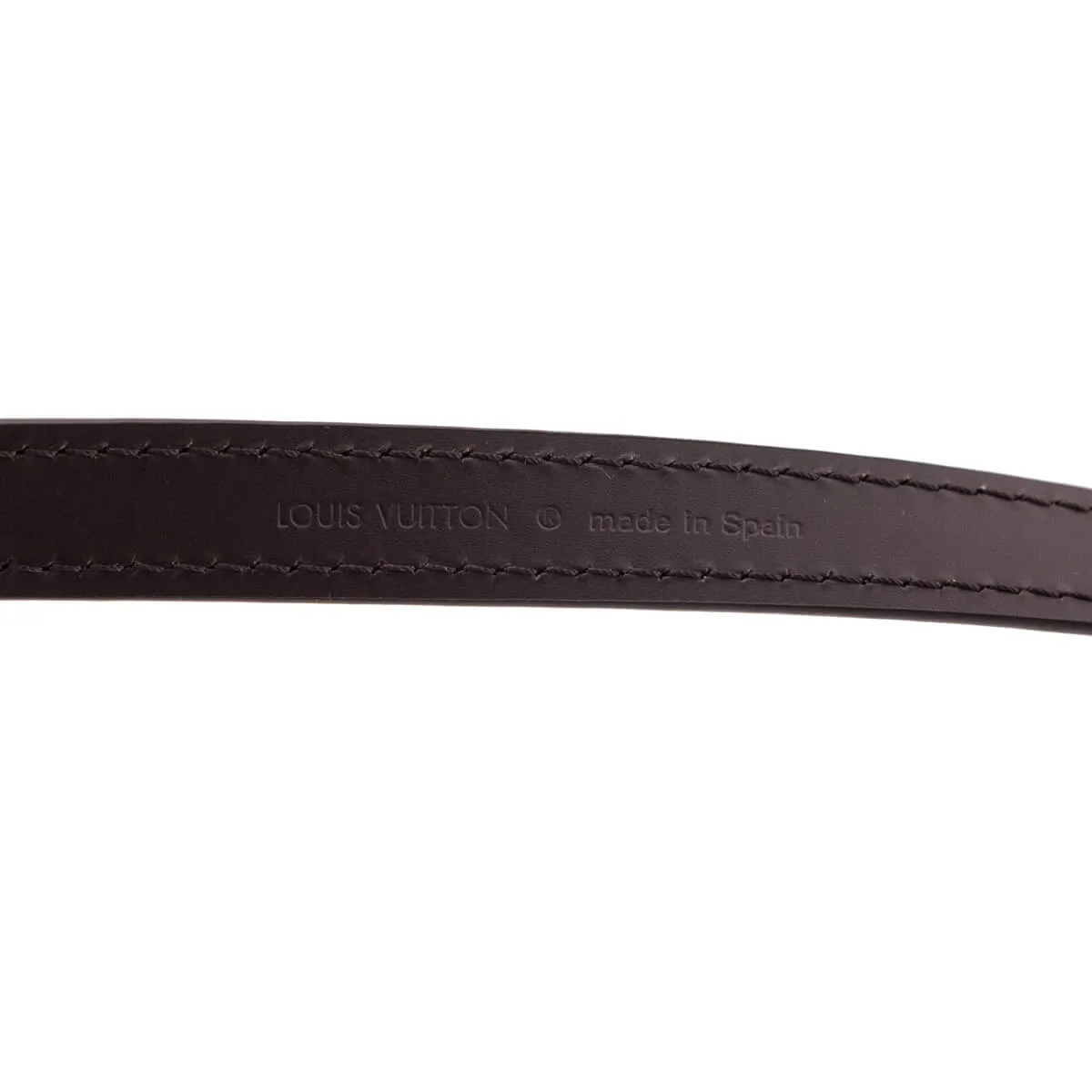 Louis Vuitton Ebene Calfskin Adjustable 16mm Shoulder Strap Bandouliere