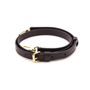 Louis Vuitton Ebene Calfskin Adjustable 16mm Shoulder Strap Bandouliere