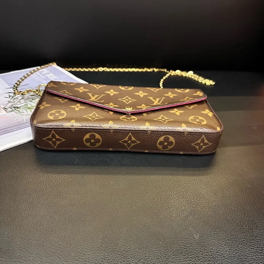 Louis Vuitton Monogram Three-In-One Crossbody Bag Brown Medium