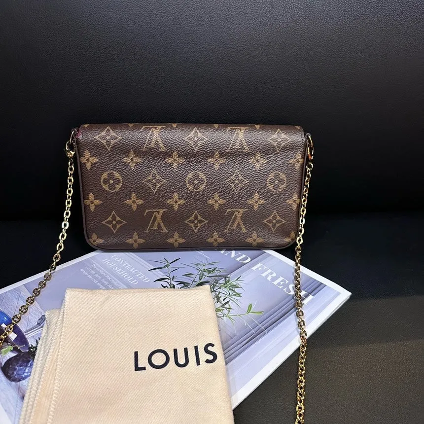 Louis Vuitton Monogram Three-In-One Crossbody Bag Brown Medium