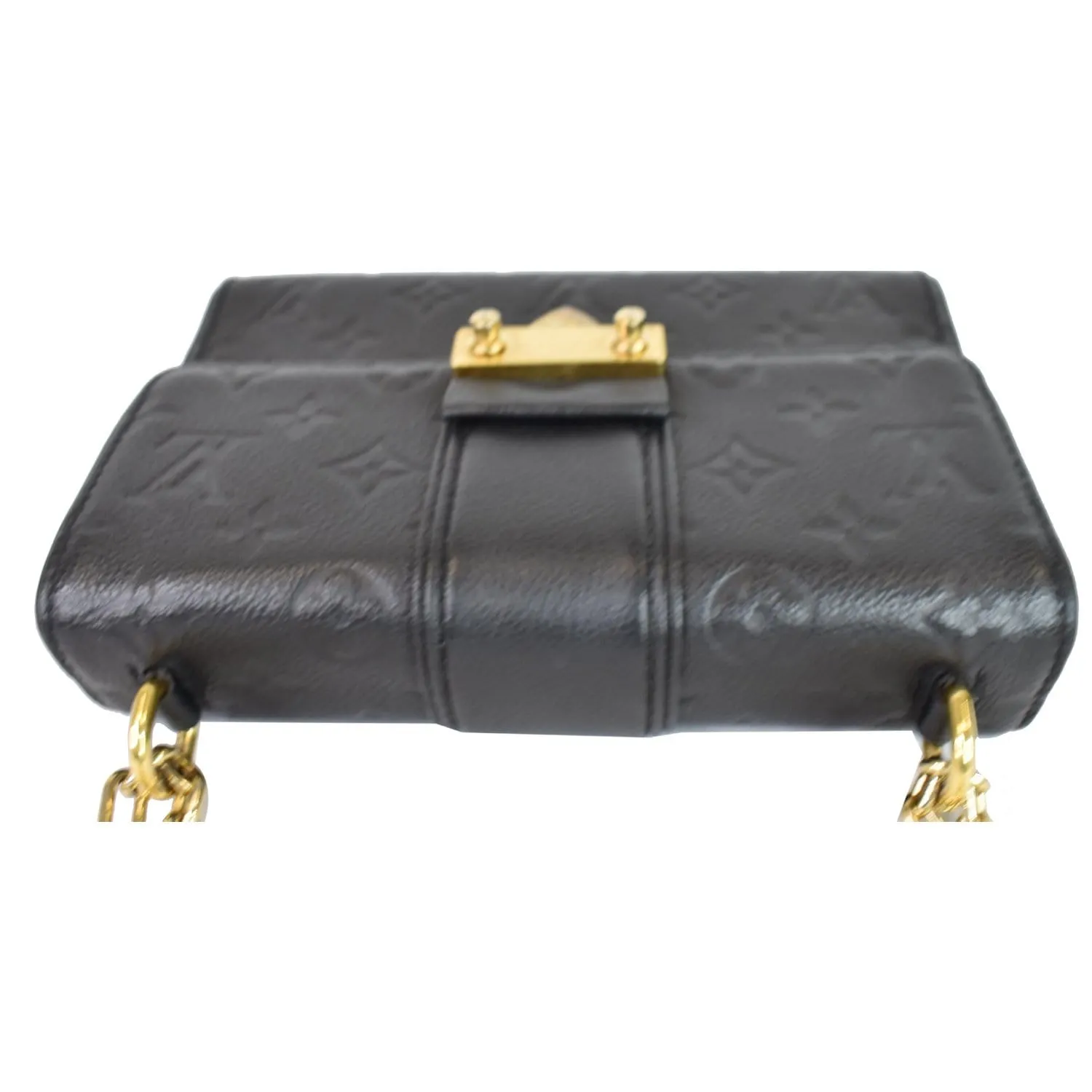 LOUIS VUITTON Saint Sulpice PM Empreinte Leather Crossbody Bag Noir