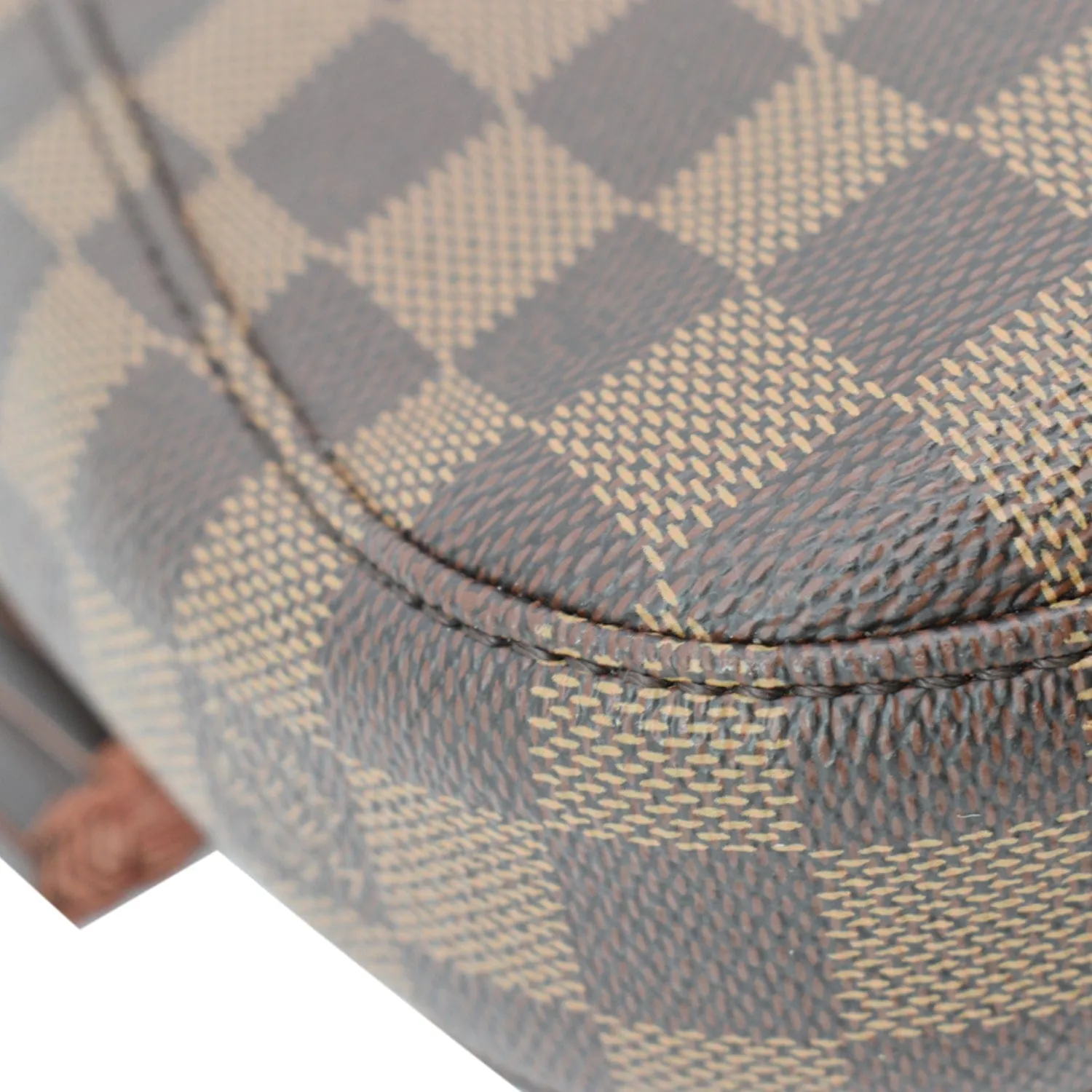 LOUIS VUITTON South Bank Besace Damier Ebene Crossbody Bag Brown