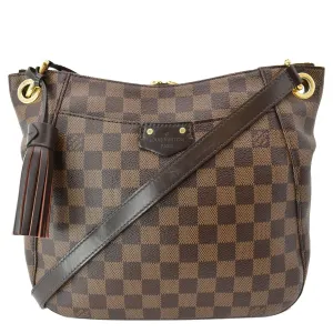 LOUIS VUITTON South Bank Besace Damier Ebene Crossbody Bag Brown