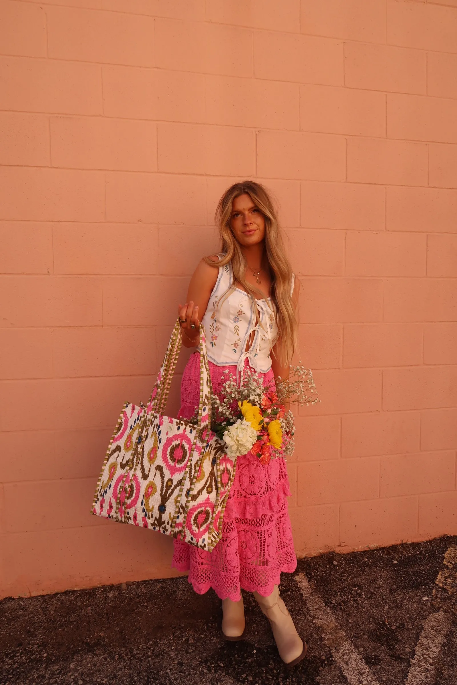 Lucky Quilted Tote Bag