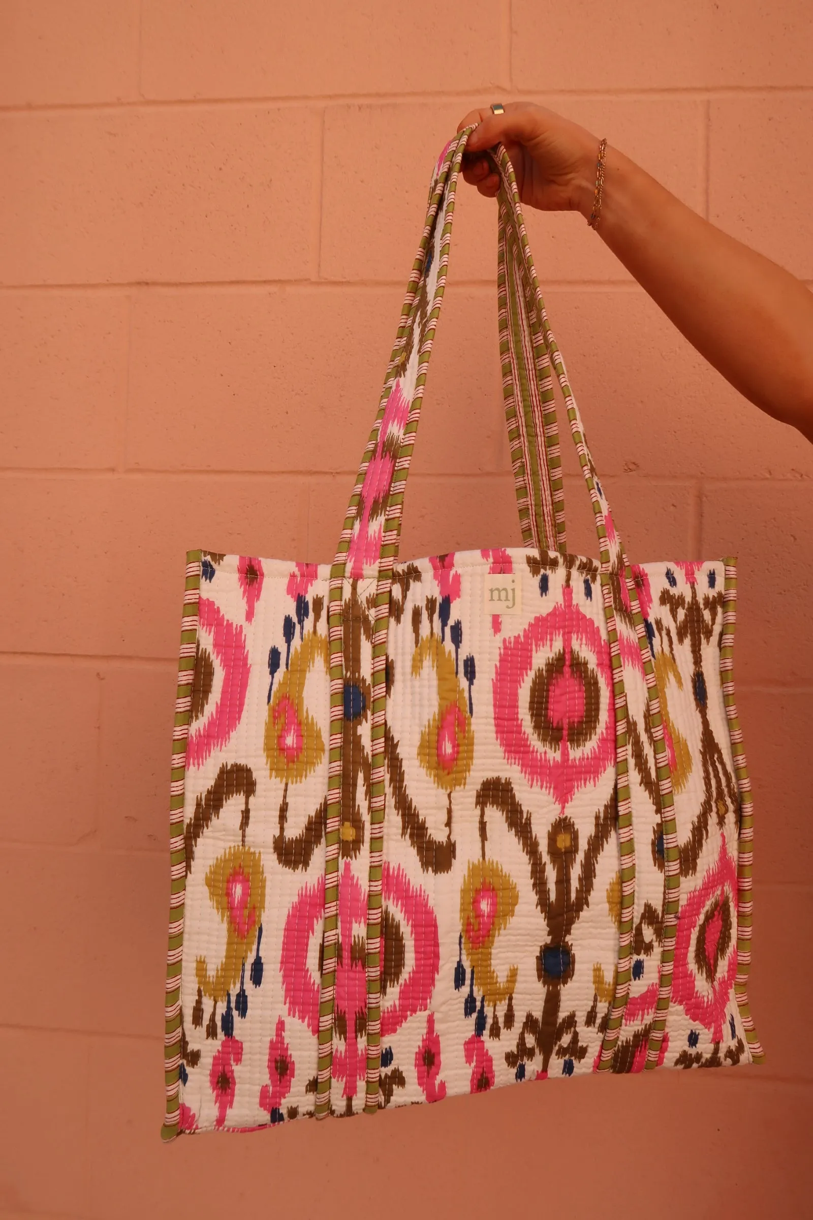 Lucky Quilted Tote Bag