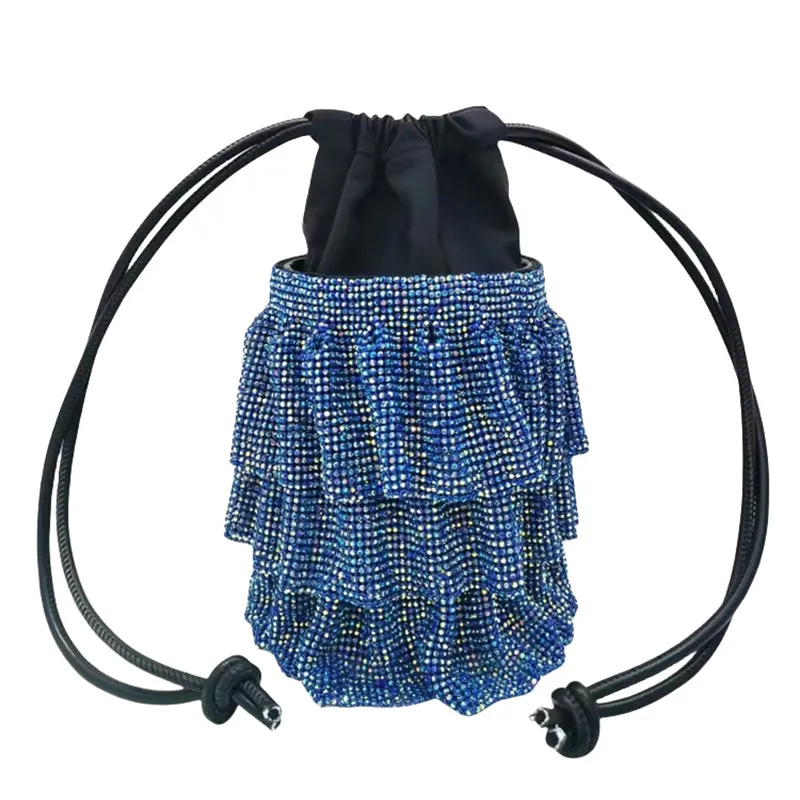 Luxury Rhinestone Mesh Bucket Bags HB2734